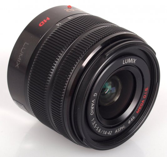 Panasonic Lumix G Vario 14-42mm f/3.5-5.6 II ASPH. MEGA O.I.S. (H-FS1442A) Lens Black