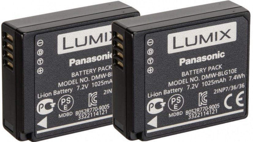 Panasonic Batterie DMW-BLG10E - BULK - 2 Stücke