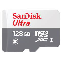 SanDisk Ultra microSDXC 128 GB 100 MB/s Class 10 UHS-I, with adapter
