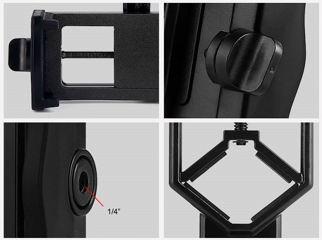 Držák mobilu pro dalekohledy a teleskopy (TL-DTTE)