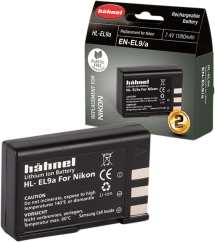 Hähnel HL-EL9a, Nikon EN-EL9, 1080mAh, 7.4V, 8Wh