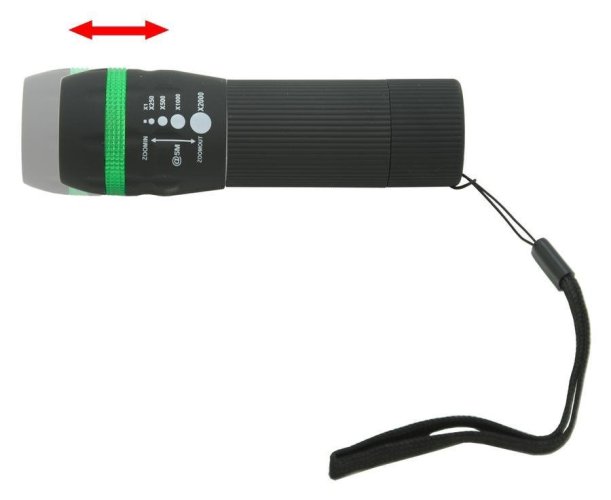 Cattara kapesní LED svítilna 50lm ZOOM