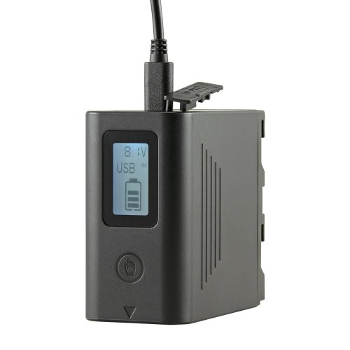 Jupio ProLine NP-F970 LCD, 10.050 mAh, USB-C, USB-micro, USB-A