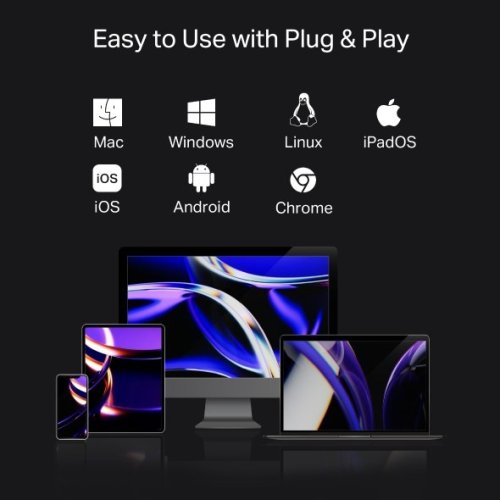 Dokovací stanice TP-Link UH7021C USB-C, HDMI, 1x USB C, 3x USB, čtečka SD/microSD, PD 100W