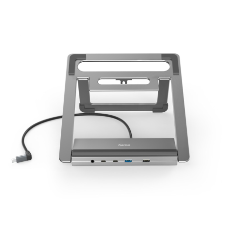 Dokovací stanice a stojan Hama USB-C pro notebook Connect2Office Stand, 12 portů
