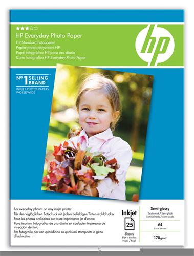 Fotopapír HP Everyday Photo A4, pololesklý, 25 ks, 200 g/m2