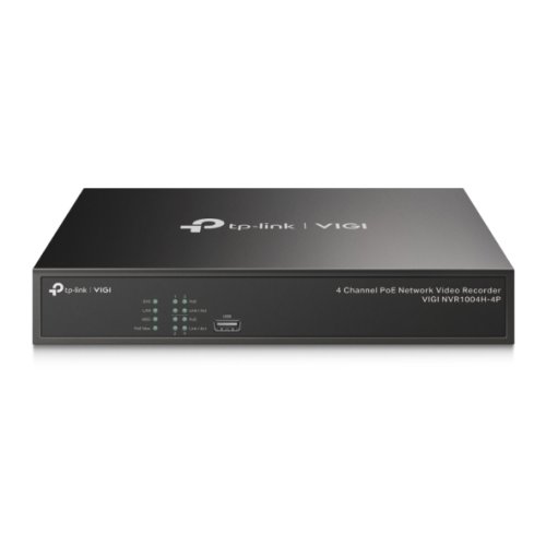 TP-Link VIGI NVR1004H-4P 4 kanály, 4x Lan s PoE, 2x USB