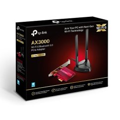 Sieťová karta TP-Link Archer TXE75E AXE 5400, WiFi 6E, Bluetooth 5.2, 574Mbps 2,4 GHz/2402Mbps 5GHz/2402 6GHz, PCI-e, po