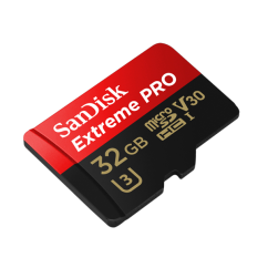 SanDisk Extreme Pro microSDHC 32GB 100 MB/s A1 Class 10 UHS-I V30 + Adapter