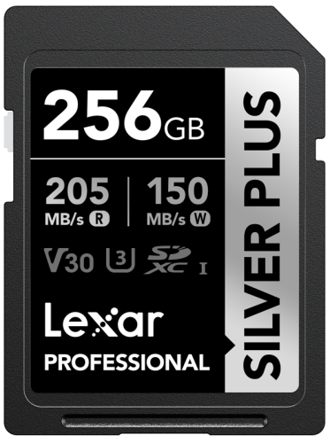 Lexar SDXC Professional SILVER Plus 1066x UHS-I/U3/A2/4K R205/W150 (V30) 256GB Lexar SDXC Professional SILVER Plus 1066x UHS-I/U3/A2/4K R205/W150 (V30) 256GB