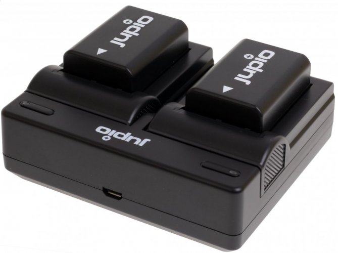 Jupio set 2x NP-FW50 for Sony, 1,030 mAh + Dual Charger