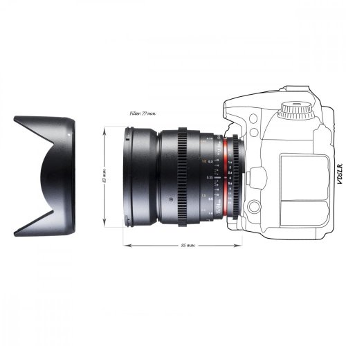 Walimex pro 24mm T1,5 Video DSLR objektiv pro Nikon F
