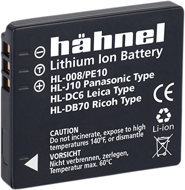 Hähnel HL-008/PE10, Panasonic DMW-BCE10, 850 mAh, 3.6V