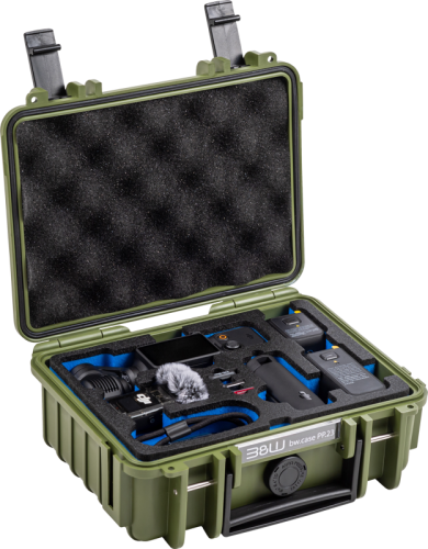 B&W Outdoor Cases B&W Cases Type 500 for DJI Osmo Pocket 3 Creator Combo, Bronze-green B&W Outdoor Cases B&W Cases Type 500 for DJI Osmo Pocket 3 Creator Combo, Bronze-green