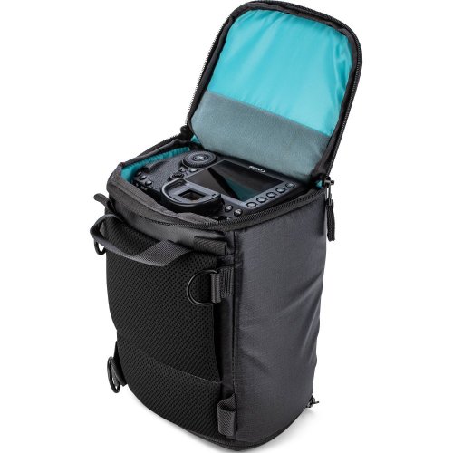 Shimoda Top Loader Accessory Bag | rozšíriteľné puzdro | pojme bezzrkadlovku alebo digitálnu zrkadlovku s 24-70 mm alebo 70-200 mm | čierna