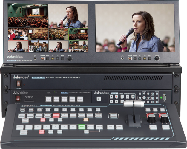 Datavideo GO-1200-Studio 6 Inp HDMI/SDI switcher w. streaming/rec