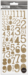 Focus GLITTERSTICKERS GOLD NUMBERS