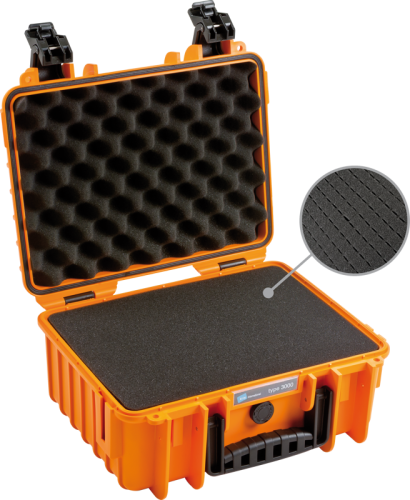 B&W Outdoor Cases BW Outdoor Cases Type 3000 / Orange (pre-cut foam)