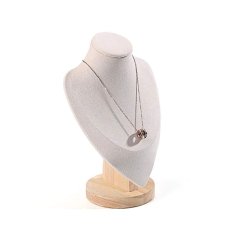 Stojánek, dekolt na šperky výška 24cm bílá (DRD12B-2)