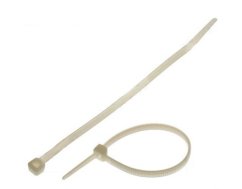 Páska sťahovacia Solight - 200 x 3,6 mm, do 8kg, přírodní, balení 100ks