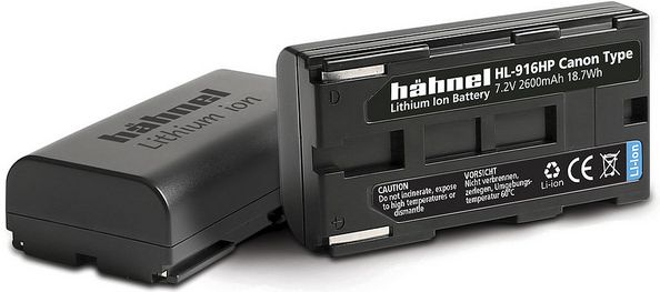 Hähnel HL-916HP, Canon BP-911 / BP-916, 7.2V, 18.7Wh, 2600mAh,