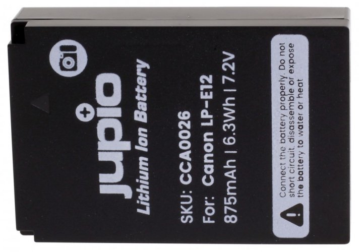 Jupio LP-E12 /NB-E12 für Canon, 875 mAh
