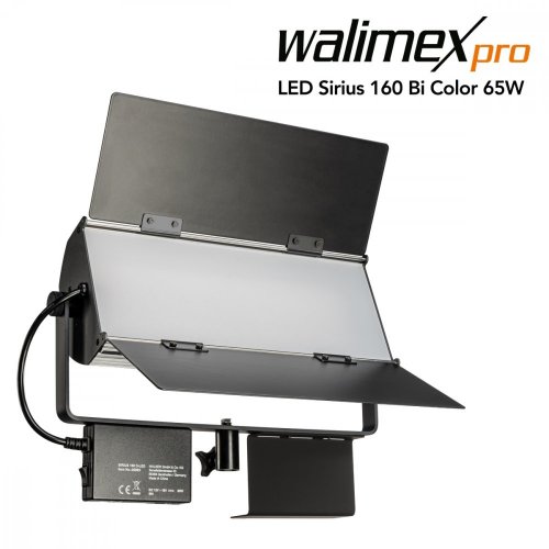 Walimex pro Sirius 160 B-LED Daylight Bi, 2x Leuchte, 2x Stativ, Fernbedienung