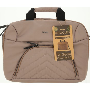 Hama Premium Lightweight, brašna na notebook, 34-36 cm (13,3"-14,1"), recyklovaný PET, béžová barva