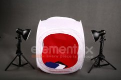 Photographic tent 50x50 in a set with lights 2x 35W
