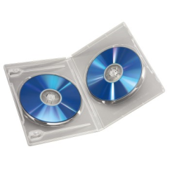 Hama Standard Double, obal na 2 DVD, s fóliou, priehľadný, balenie 5 ks (cena za balenie)