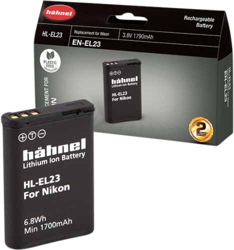 Hähnel HL-EL23, Nikon EN-EL23 1790mAh, 3.8V, 6.8Wh