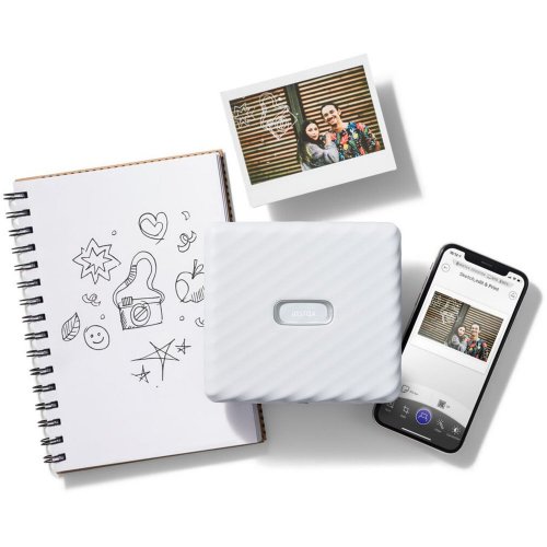 Fujifilm Instax Link WIDE Smartphone-Drucker (Mokka-Grau)