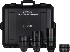 Sirui Anamorphic Venus 3x Lens + adapter Kit (35/75/150mm) + 1.25x Adapter + Hard case E-Mount