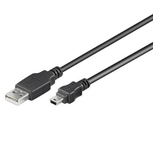 A PremiumCord USB 2.0 kábel, A-B mini, 5 tűs, 0,5 m