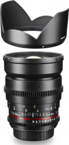 Walimex pro 24mm T1,5 Video DSLR Objektiv für Canon EF