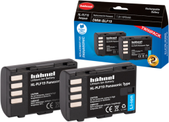 Hähnel Battery Panasonic HL-PLF19 / DMW-BLF19 Twin Pack