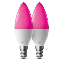 Múdra žiarovka TP-Link Tapo L430C(2-pack) E14, 4,8W, 230V, cez IP, stmievateľná, 2500K až 6500K