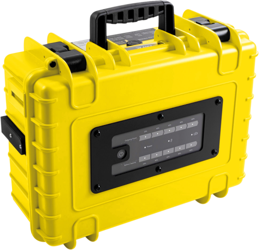 B&W Outdoor Cases BW Outdoor Cases energy.case PRO500 (300 Watt), yellow B&W Outdoor Cases BW Outdoor Cases energy.case PRO500 (300 Watt), yellow