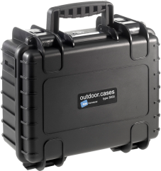 B&W Outdoor Cases BW Outdoor Case Type 3000 for GoPro Hero 12 (fits even GoPro Hero 9/10/11), charge-in-case. Black