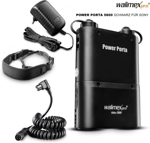 Walimex pro Power Porta 5800 Externer Akku für Sony Kamerasystemblitze