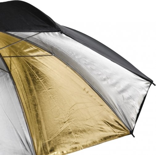 Walimex pro odrazný deštník Dual 84cm zlatý/stříbrný