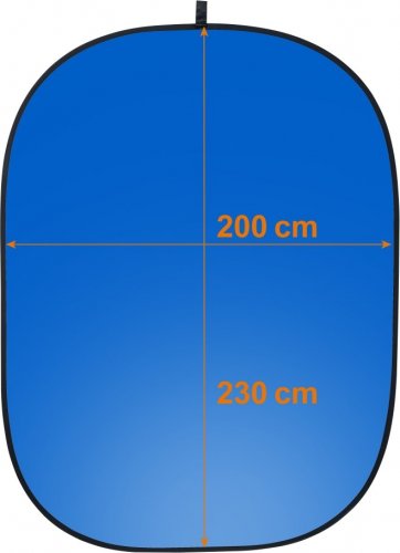 Walimex pro skladacie pozadie 200x230cm modrej/sivé