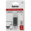 Hama flashPen Leata Twin, USB 2.0, 64 GB, 10 MB/s, šedý