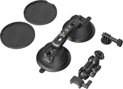 SmallRig 3566 Saugnapf Portable Dual mit Kamera Halter SC-2K