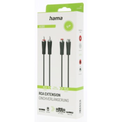 Hama Audio hosszabbító kábel 2cinch 5 m sztereó kábel