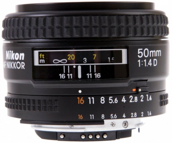 Nikon AF 50mm f/1.4 D Nikkor Lens