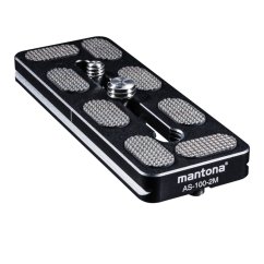 Mantona AS-100-2M Schnellwechselplatte Arca-Swiss kompatibel, 100x38 mm
