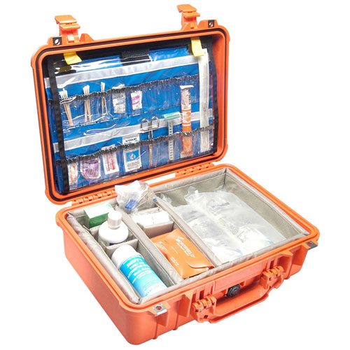 Peli™ Case 1505 EMS Kit Lid Organizer and adjustable partitions