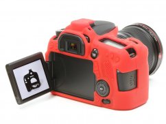 easyCover Silikon Schutzhülle f. Canon EOS 70D Rot
