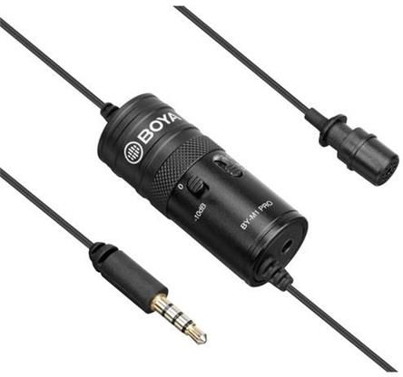 BOYA BY-M1 Pro Universal Omnidirektionales Lavalier-Mikrofon mit Schalldämpfung